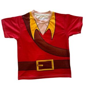 Disney Gaston Graphic 3D Print Dress Up Costume Cosplay Shirt Youth Medium